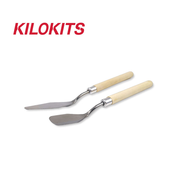 Stainless Steel Palette Spatula Knife for Mixing Scraper Oil Painting 2-Pack #2010