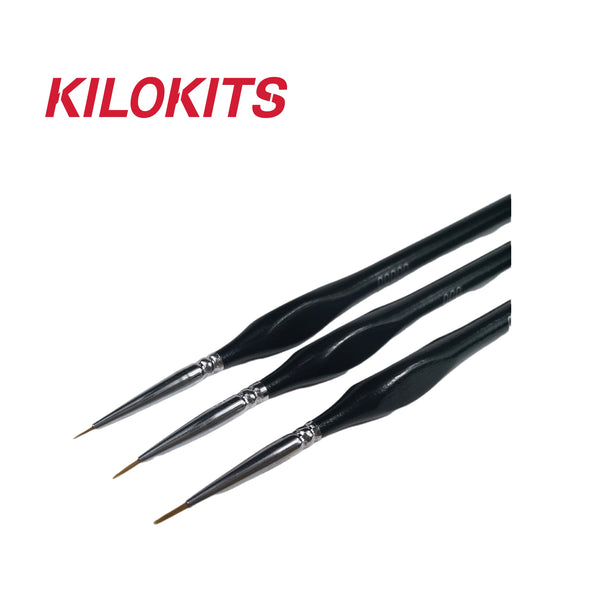 Fine Detail Triangular Grip Paint Brushes 3-Pack #2012