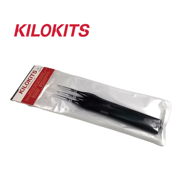 Fine Detail Triangular Grip Paint Brushes 3-Pack #2012