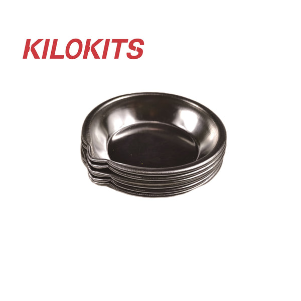 Stainless Steel Small Round Paint Tray with Mouth 6-PACK #2014