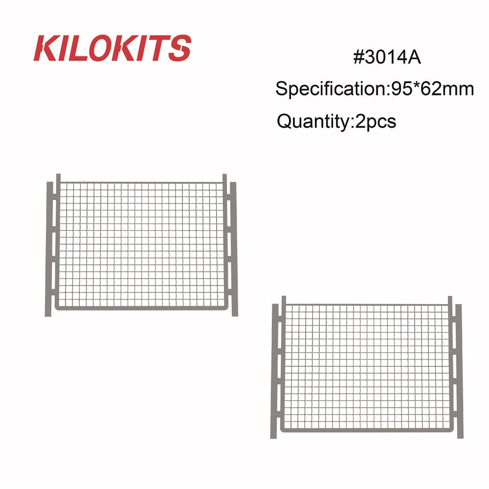 KILOKITS 1:35 Chain Link Fencing Kit with Square Mesh #3014A – KiloKits  Mini Scenics