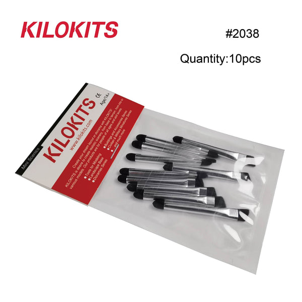 10pcs Dual Sides Aging Colored Brushes #2038