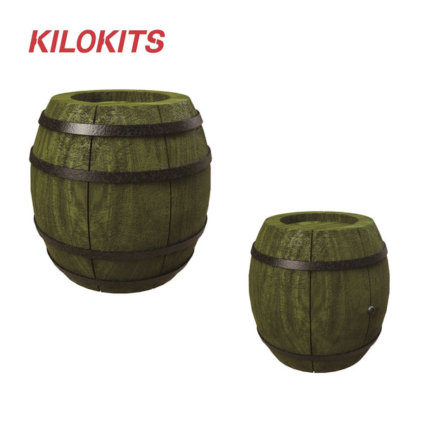 1:35 WWII Military Wooden Barrels #5009A #5010A