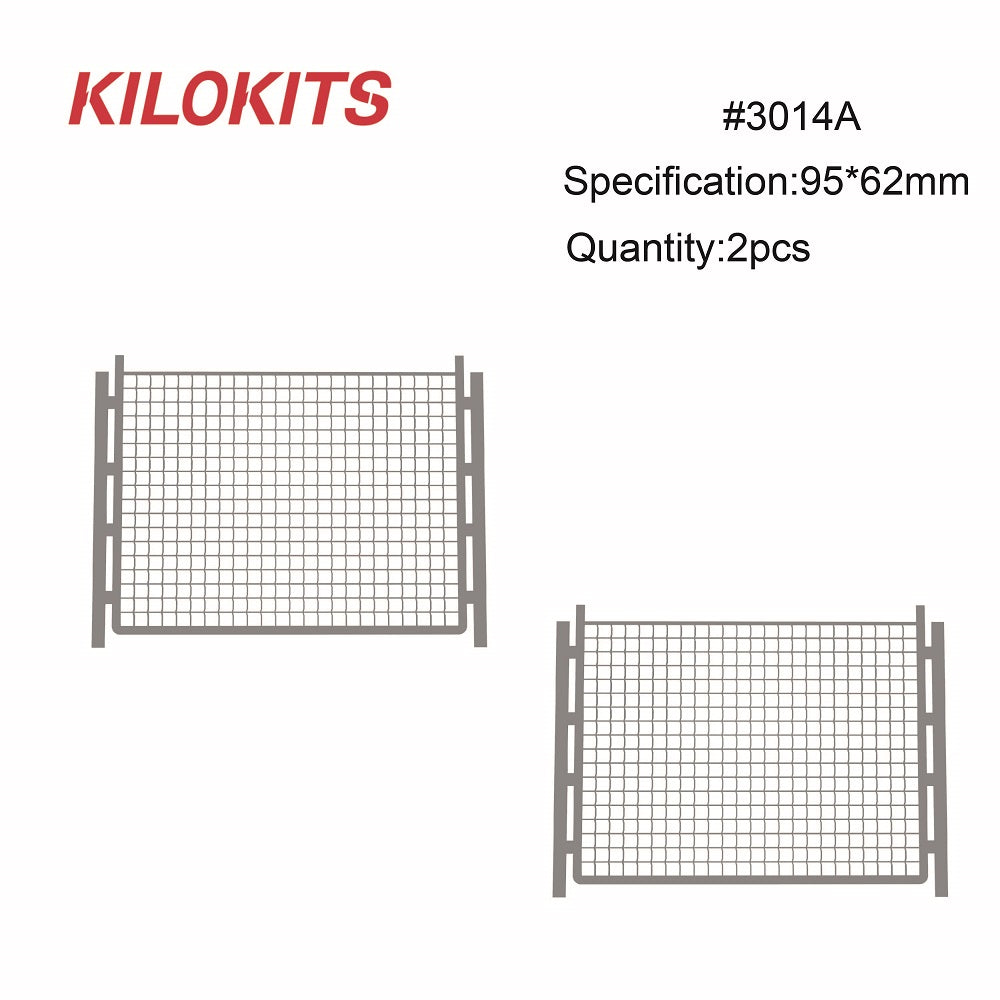 1:35 Chain Link Fencing Kit with Square Mesh #3014A