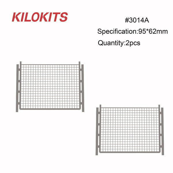 1:35 Chain Link Fencing Kit with Square Mesh #3014A