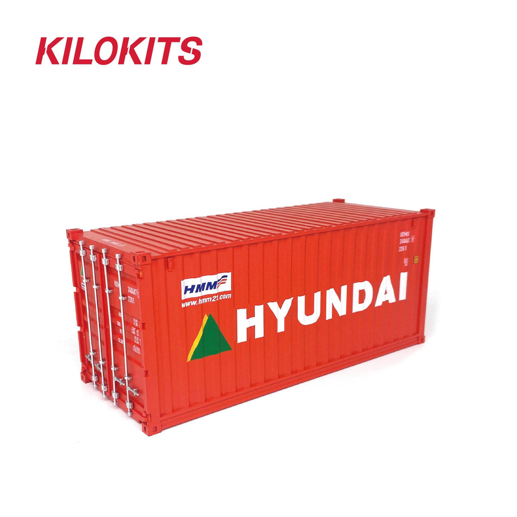 KILOKITS 1:35 20ft Container Model Kits Decorated HYUNDAI #5067A ...