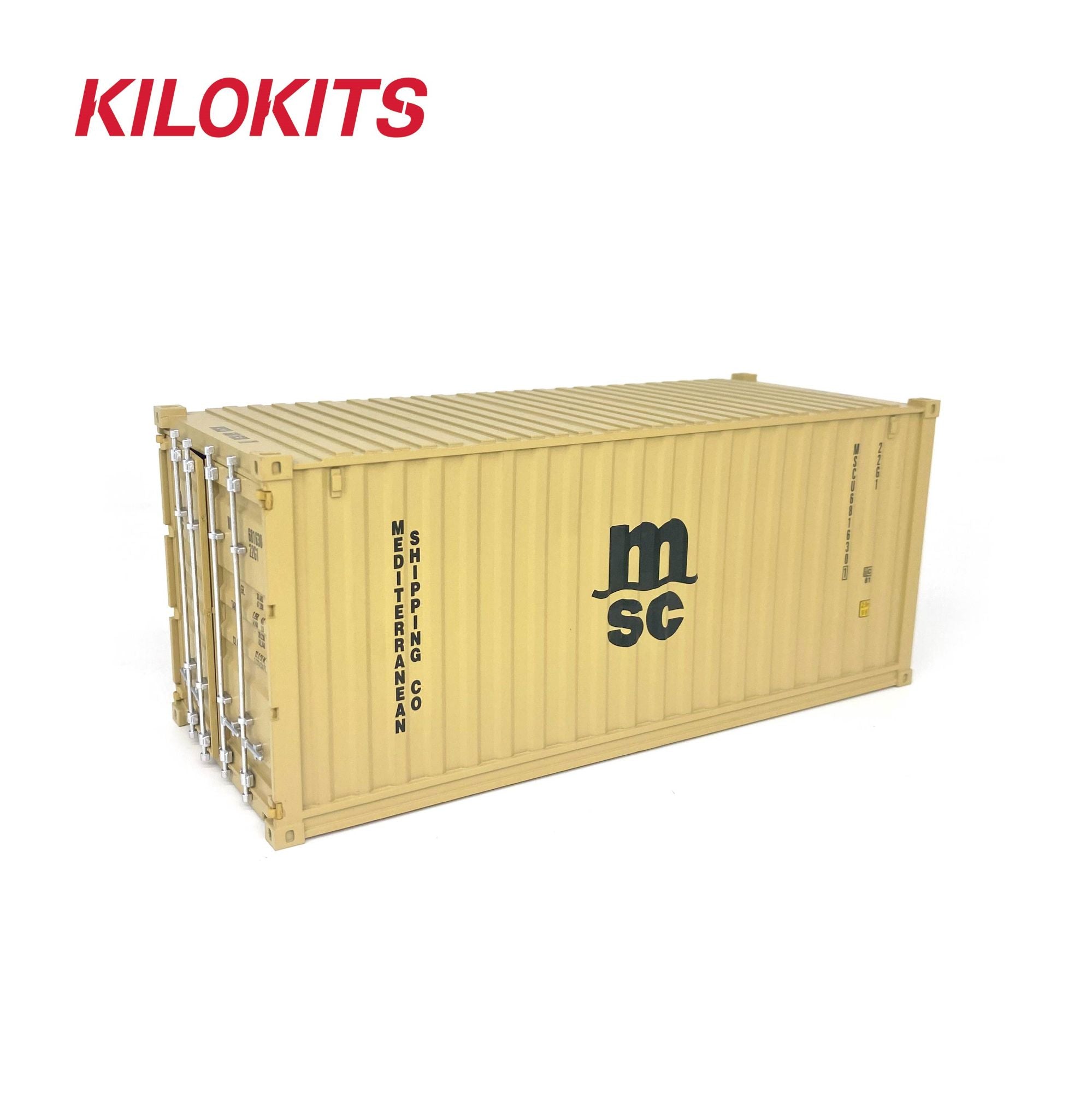 1:35 20ft Container Model Kits Decorated MSC #5068A
