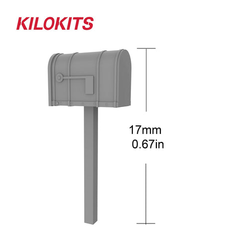 1:72 Plastic Mailbox Model Kits #5051B