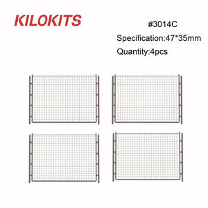 1:72 Chain Link Fencing Kit with Square Mesh #3014C