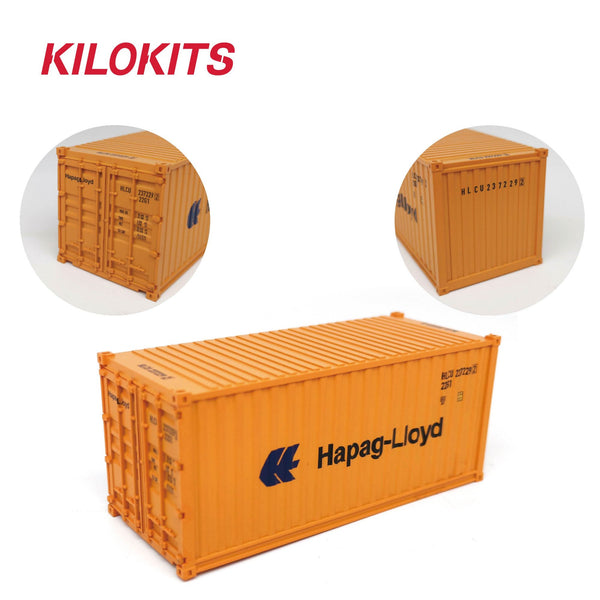 1:72 20ft Container Model Kits Decorated Hapag Lloyd #5066B