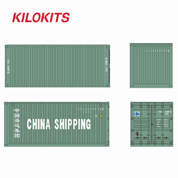 1:72 20ft Container Model Kits Decorated China Shipping #5069B