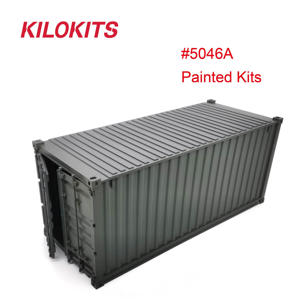 KILOKITS 1:35 20ft Container Model Kits Military Dark Green #5046A ...