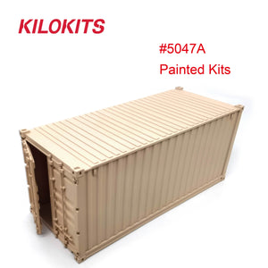 1:35 20ft Container Model Kits Painted Military Sand Color #5047A