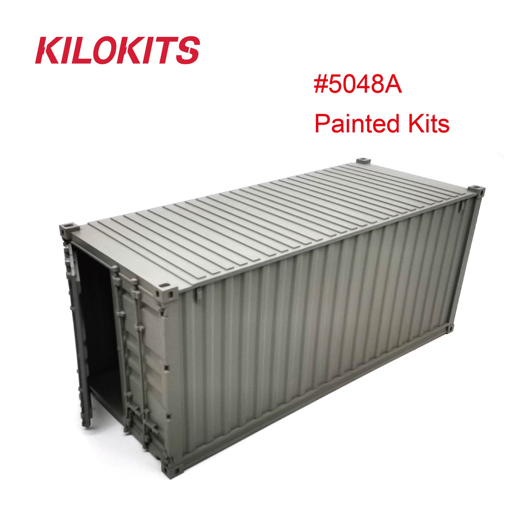 KILOKITS 1:35 20ft Container Model Kits Painted Military Light Green ...