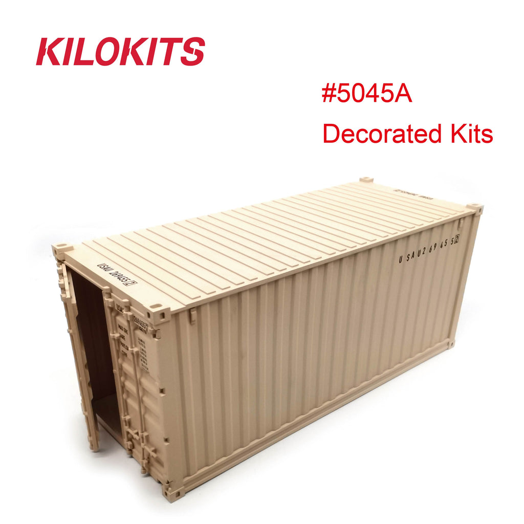 KILOKITS 1:35 20ft Container Model Kits Decorated Sand Color #5045A ...