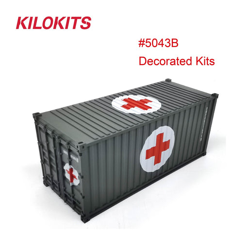 1:72 20ft Container Model Kits Decorated Field Hospital #5043B