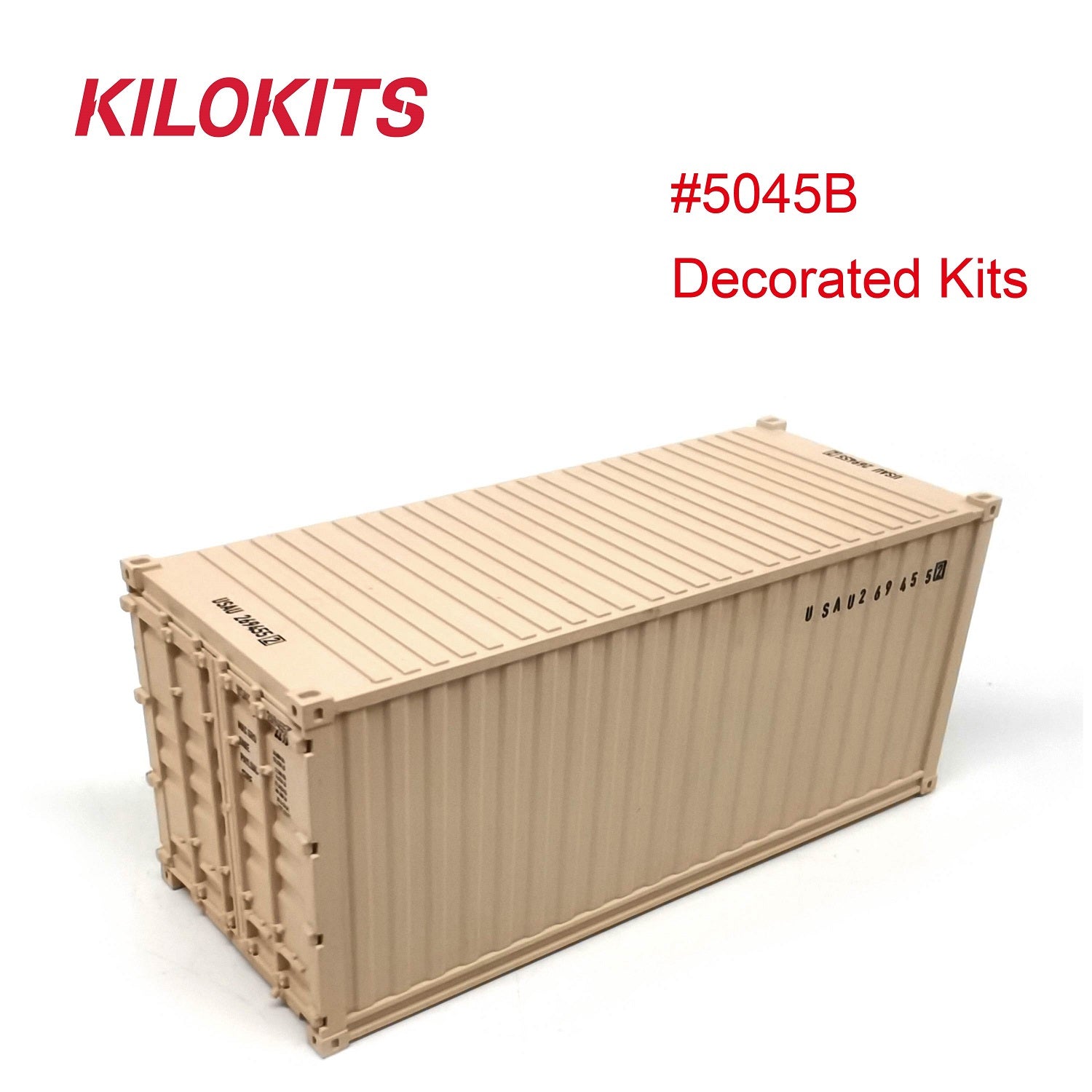 KILOKITS 1:72 20ft Container Model Kits Decorated Sand Color #5045B ...